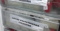Bebe se alimenta mediante banco de leche humana