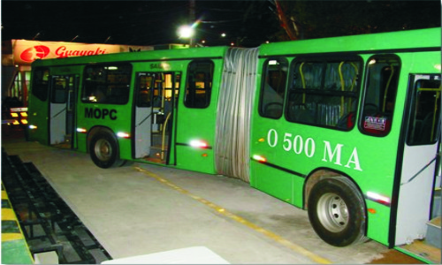 El bus articulado fue presentado en la Expo del año pasado