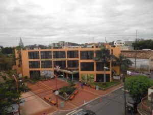 Vista del edificio municipal de San Lorenzo