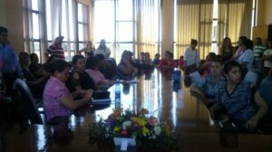 La sala de sesiones de la Junta Municipal estuvo repleta de miembros de las ACEs y docentes de escuelas beneficiadas