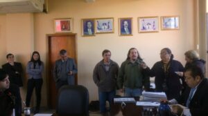 Luis Galeano y Rodney Romero estuvieron en la Junta Municipal para invitar a los concejales a la "Primera Expo Marque, lo que Marquetalia Produce"