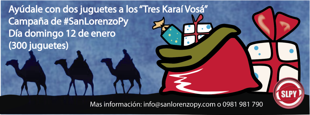 "Los Tres Karaí Vosá" saldrán el domingo 12 de enero para llevar alegría a los niños.