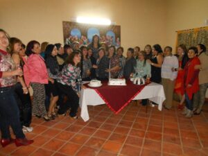 La participación de las mujers fueron mas numerosas en la fiesta realizada en el domicilio de la Señora Emilia Barrios