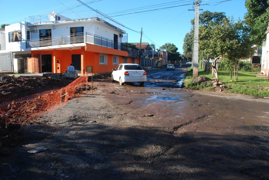 Mientras los trabajos se realizan la arteria esta habilitada sólo en un carril