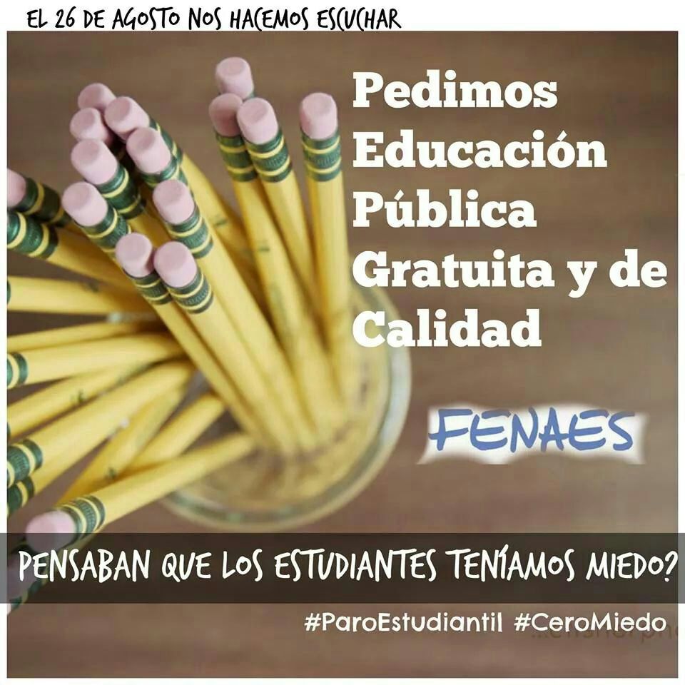 Uno de los afiches creados en la red social del facebook