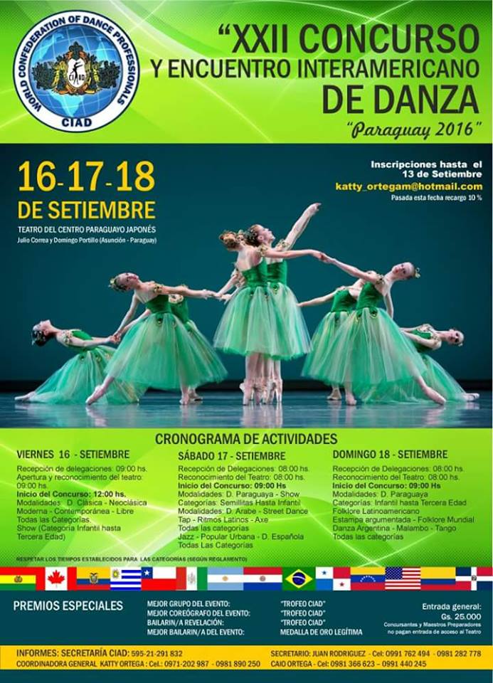 El XXII Concurso y Encuentro Interamericano de Danza