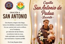 Capilla San Antonio de Padua de Lucerito inicia sus fiestas patronales 2026